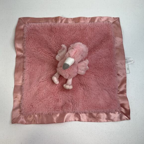 Cloud Island Pink Flamingo Lovey Security Blanket Stuffed Animal Satin Target - Picture 5 of 12